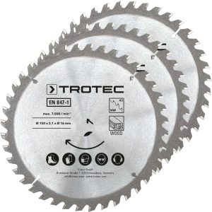 Holzkreissägeblätter-Set Ø 150 mm (40 Zähne), 3-teilig