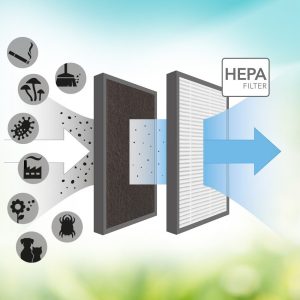 Carbon-HEPA-Filter (95% Filterleistung) für AirgoClean® 15 E