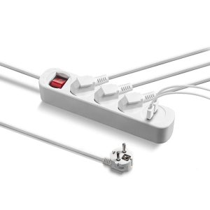 Steckdosenleiste PVH3 mit 2 USB-Ladebuchsen