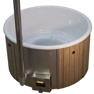 Badezuber ergonomisch – 200 cm – integrierter Ofen