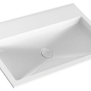 Frasco Centric Waschtisch (Mineralguss) 80 cm Ohne Hahnloch
