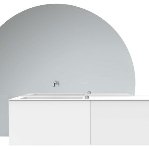 Frasco The Face Weiß Chrom 208 cm Ausführung links