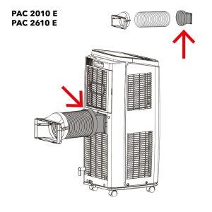 PAC 2010 E / PAC 2610 E Anschluss Schlauch/Gerät