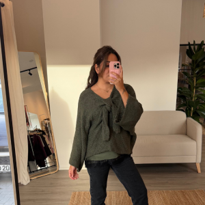 Pullover Zoe Bow / Grün