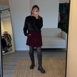 Cord Hosenrock / Cordrock – trendy & bequem Rot