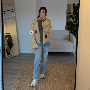 Cardigan „Flower Touch“ – Onesize (34–42)