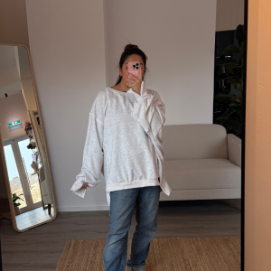 Curvy Oversized Swearshirt Grau