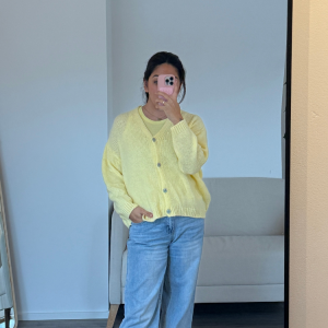 Basic Cardigan Gelb