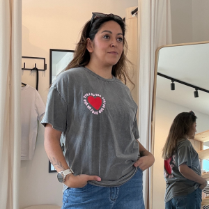 T-Shirt Grey Love Backprint