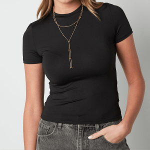 Basic Shirt für jeden Tag – schwarz