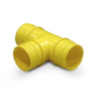 T-Verteiler PVC mit Außengewinde für 38 mm-Schläuche (1er Pack)