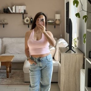 Top Rückenfrei Rosa
